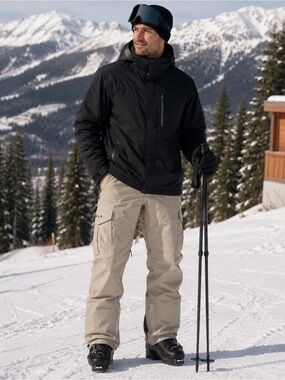 Burton sz M Men's DryRide Tan Snow/Ski Pants Outdoor Waterproof Shell like new